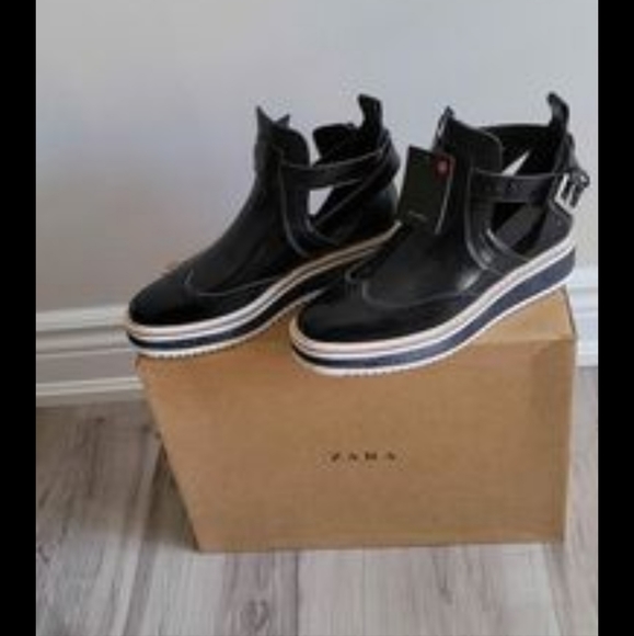 Zara Smooth Leather Booties - Picture 3 of 5